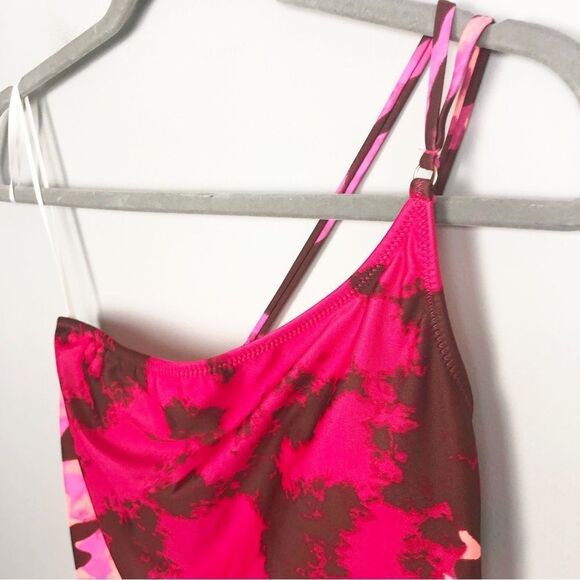 AERIE | One Shoulder Asymmetrical Tie Dye One Piece Swimsuit Women’s Size Small - Picture 5 of 12
